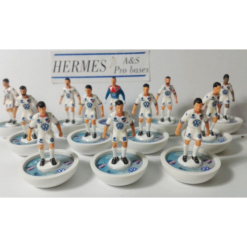 Subbuteo Andrew Table Soccer Nacional Montevideo Copa Libertadores Winners 1988 on Classic Hasbro Bases